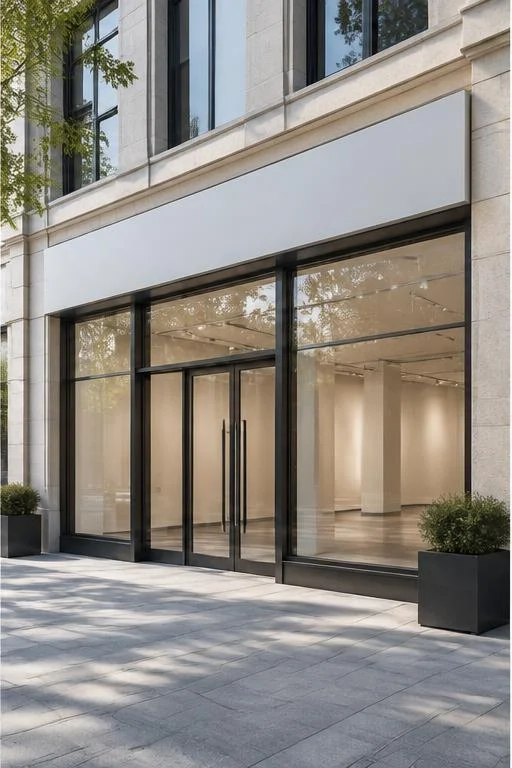Illustrative retail architecture, not a property listing